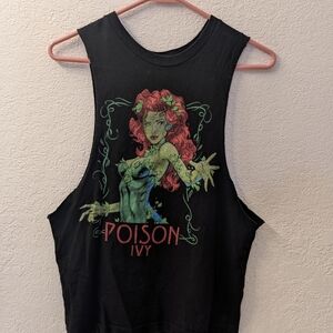 DC Comics Black Poison Ivy Muscle Tee